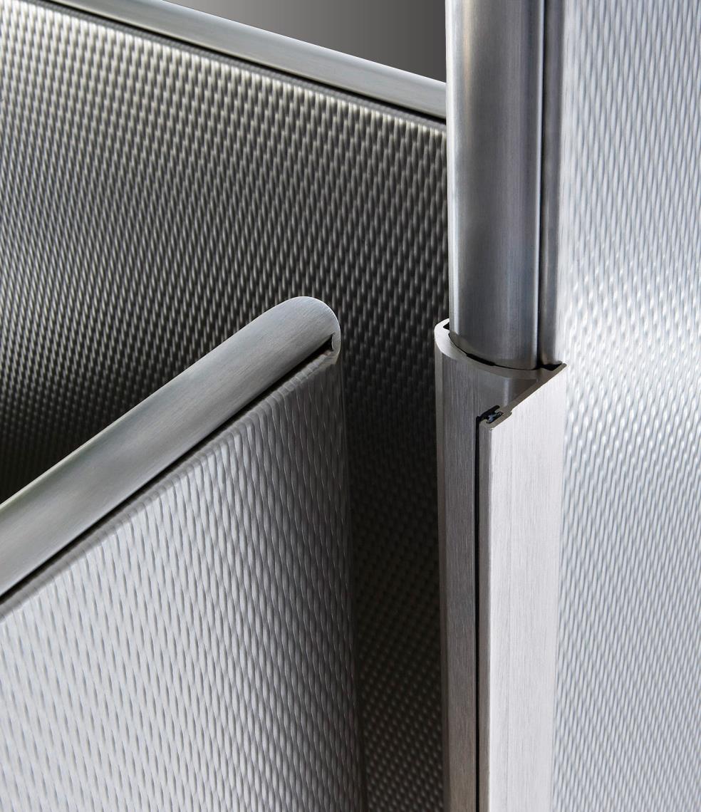 Hadrian | Elite Enhanced Privacy - Embossed Stainless Steel | Relcross