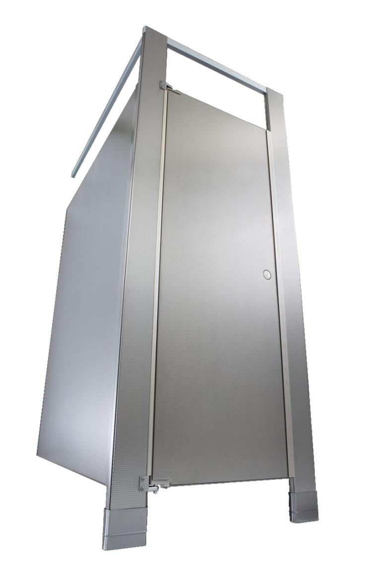 Hadrian | Elite Embossed Stainless Steel Toilet Cubicles | Relcross