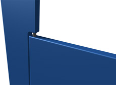 Hadrian Cubicles Integral Hinge for Solid Plastic Cubicles